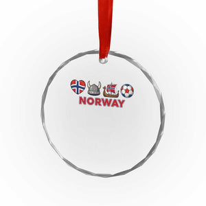 Norwegian Pride Crystal Glass Ornament Norway Soccer Football Supporter Gift TS12 Print Your Wear