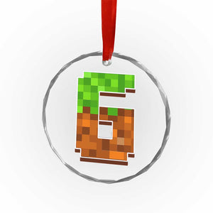 Number 6 Crystal Glass Ornament Game Matching 67 Meme Costume 6th Birthday 6 Years TS10 Print Your Wear