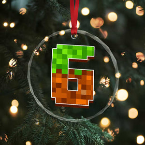 Number 6 Crystal Glass Ornament Game Matching 67 Meme Costume 6th Birthday 6 Years TS10 Print Your Wear