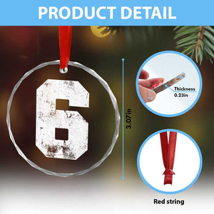 Number 6 Crystal Glass Ornament Matching 67 Meme 6th Birthday 6 Years TS10 Print Your Wear