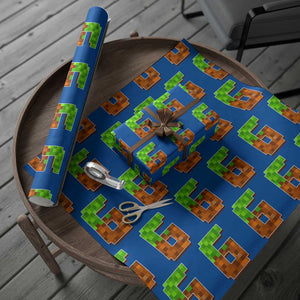 Number 6 Wrapping Paper Roll Game Matching 67 Meme Costume 6th Birthday 6 Years TS10 Blue Print Your Wear