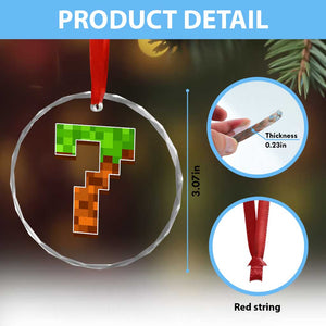 Number 7 Crystal Glass Ornament Game Matching 67 Meme Costume 7th Birthday 7 Years TS10 Print Your Wear