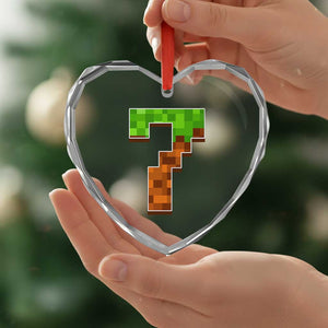 Number 7 Heart Crystal Glass Ornament Game Matching 67 Meme Costume 7th Birthday 7 Years TS10 Print Your Wear