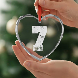Number 7 Heart Crystal Glass Ornament Matching 67 Meme 7th Birthday 7 Years TS10 Print Your Wear