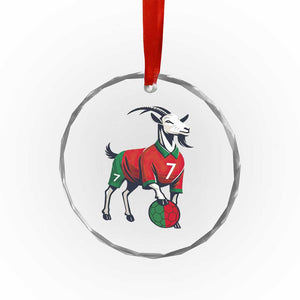 Number Seven Soccer GOAT Siuuuu Celebration Crystal Glass Ornament TS12 Print Your Wear