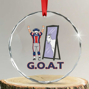 Number Ten Mirror Goat Crystal Glass Ornament Football Lover Gift TS12 Transparent Glass 3'' Circle Print Your Wear