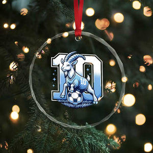 Number Ten The Goat Of Football Fans Crystal Glass Ornament Soccer Lover Gift TS12 Print Your Wear
