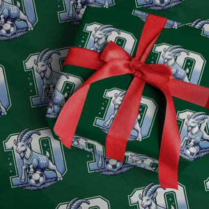 Number Ten The Goat Of Football Fans Wrapping Paper Roll Soccer Lover Gift TS12 Green Print Your Wear