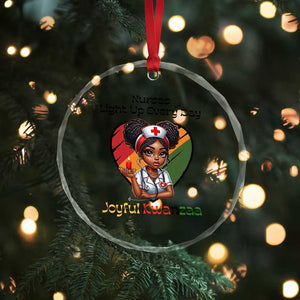 Nurses Light Up Everyday Crystal Glass Ornament Joyful Kwanzaa Celebration Gift TS12 Print Your Wear