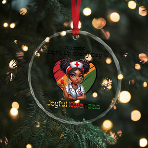 Nurses Light Up Everyday Crystal Glass Ornament Joyful Kwanzaa Celebration Gift TS12 Print Your Wear