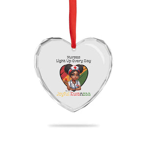 Nurses Light Up Everyday Heart Crystal Glass Ornament Joyful Kwanzaa Celebration Gift TS12 Print Your Wear