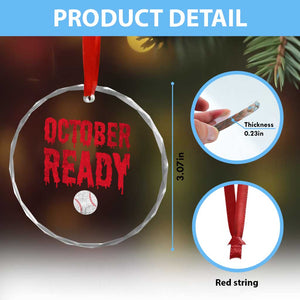 October Ready Crystal Glass Ornament Philadelphia Playoff Baseball Gift Halloween Costume TS10 Print Your Wear