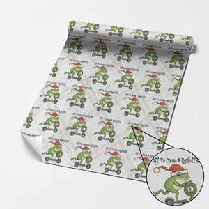 Off To Cause A Kerfuffle Wrapping Paper Roll Funny Frog Christmas Meme Weirdcore TS14 Christmas Plaid Print Your Wear