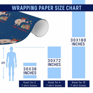 Oinky Holidays Wrapping Paper Roll Funny Christmas Pig Lover Gift TS12 Print Your Wear