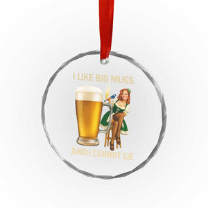 Oktoberfest Beer Crystal Glass Ornament Funny I Like Big Mugs Pin Up Girl Dirndl TS10 Print Your Wear