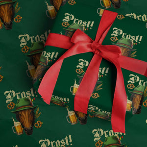 Oktoberfest Horse Wrapping Paper Roll German Octoberfest Beer Prost Drinking TS10 Green Print Your Wear