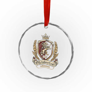Oktoberfest Munchen Lion Crest Crystal Glass Ornament Classic Bavarian Festival TS02 Print Your Wear