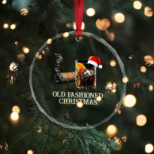 Old Fashioned Cocktail Christmas Crystal Glass Ornament Funny Bourbon Cocktail Drink TS10 Print Your Wear