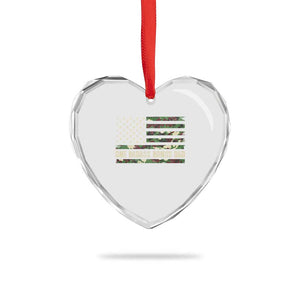 One Badass Bonus Dad Heart Crystal Glass Ornament Funny Stepdad Camo American Flag TS10 Print Your Wear