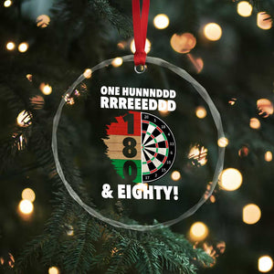 One Hundred And Eighty Crystal Glass Ornament Funny Darts Player Gift TS12 Print Your Wear