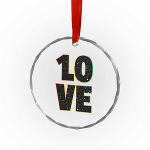 One Love Jamaican Rasta Reggage Music Crystal Glass Ornament TS10 Print Your Wear