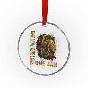 One Love Rasta Lion Crystal Glass Ornament Rastafari Reggae Jamaica Roots Lion of Judah Dreadlocks TS10 Print Your Wear