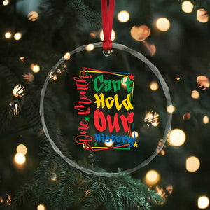 One Month Cannot Hold Our History Crystal Glass Ornament Black History Gift TS12 Print Your Wear