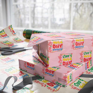 One Month Cannot Hold Our History Wrapping Paper Roll Black History Gift TS12 Light Pink Print Your Wear