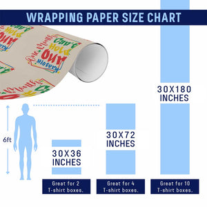 One Month Cannot Hold Our History Wrapping Paper Roll Black History Gift TS12 Print Your Wear