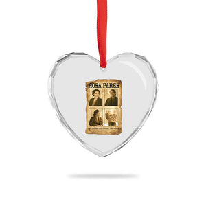 One Person Can Change The World Quote Heart Crystal Glass Ornament Rosa Parks Legacy TS12 Print Your Wear