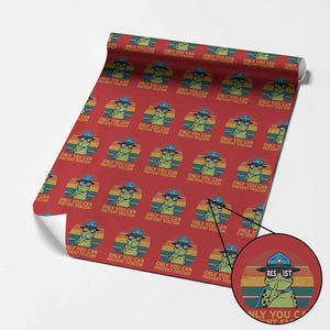 Only You Can Prevent Fascism Wrapping Paper Roll Funny Portland Frog Protest Gift TS12 Red Print Your Wear