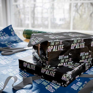 Opalite Costume Mystical Crystal Lover Wrapping Paper Roll TS14 Black Print Your Wear