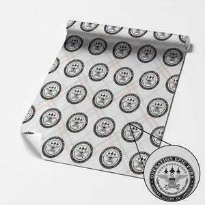 Operation Epic Fury USA Military Seal Wrapping Paper Roll Patriotic Air Power Aviation Tribute TS02 Christmas Plaid Print Your Wear