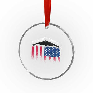 Operation Midnight Hammer Crystal Glass Ornament Tactical Warfare Jets Bombers Military American Flag TS10 Print Your Wear