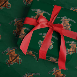 Orange Shirt Day Memorial Bear Wrapping Paper Roll You Are Not Forgotten Stolen Children Tribute TS02 Green Print Your Wear