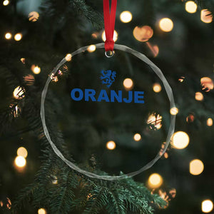 Oranje Holland Emblem Lion Nederland Dutch Heritage Crystal Glass Ornament