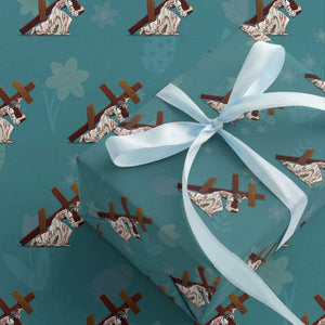 Orthodox Easter Jesus Is Carrying The Orthodox Cross Wrapping Paper Roll TS11 Teal Print Your Wear
