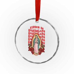 Our Lady of Guadalupe Crystal Glass Ornament Saint Virgin Mary Mexican TS14 Print Your Wear