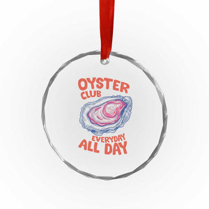 Oyster Club Crystal Glass Ornament Retro Summer Beach Vacation Gift TS14 Print Your Wear