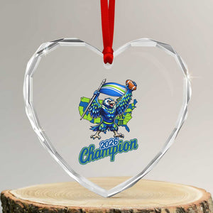 Pacific Northwest 2026 Champion Heart Crystal Glass Ornament Football Fan Gift TS12 Transparent Glass 3'' Heart Print Your Wear