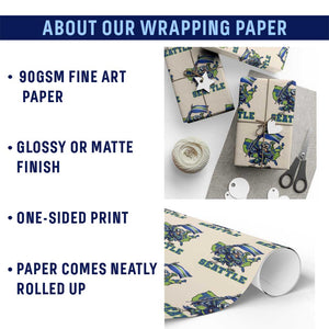 Pacific Northwest Football Pride Wrapping Paper Roll Seattle Fan TS12 Print Your Wear