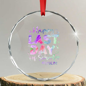 Para Life Beach Mode Crystal Glass Ornament Funny Last Day of School Summer Vacation Gift