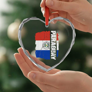 Paraguay Proud Roots Vintage Paraguaya Flag Heritage Pride Heart Crystal Glass Ornament TS02 Print Your Wear