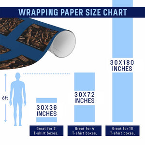 Party Like It Is 1776 Founding Father Wrapping Paper Roll Funny 4th of July Meme