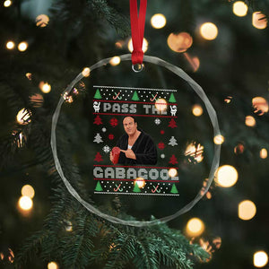 Pass The Gabagool Ugly Christmas Crystal Glass Ornament Retro TV Show Funny TS10 Print Your Wear
