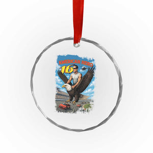 Patriotic Americanana Speed Legend 16 Tribute Crystal Glass Ornament American Hero Bald Eagle Speedway Memorial TS02 Print Your Wear