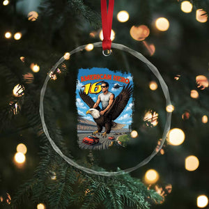 Patriotic Americanana Speed Legend 16 Tribute Crystal Glass Ornament American Hero Bald Eagle Speedway Memorial TS02 Print Your Wear