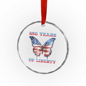 Patriotic Butterfly Crystal Glass Ornament 250 Years Of Liberty TS12 Print Your Wear
