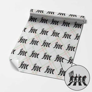 Patriotic Chupacabra Wrapping Paper Roll Funny Cryptid Lover Gift TS12 Christmas Plaid Print Your Wear