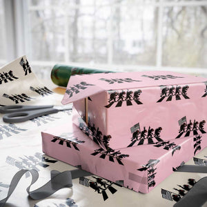 Patriotic Chupacabra Wrapping Paper Roll Funny Cryptid Lover Gift TS12 Light Pink Print Your Wear